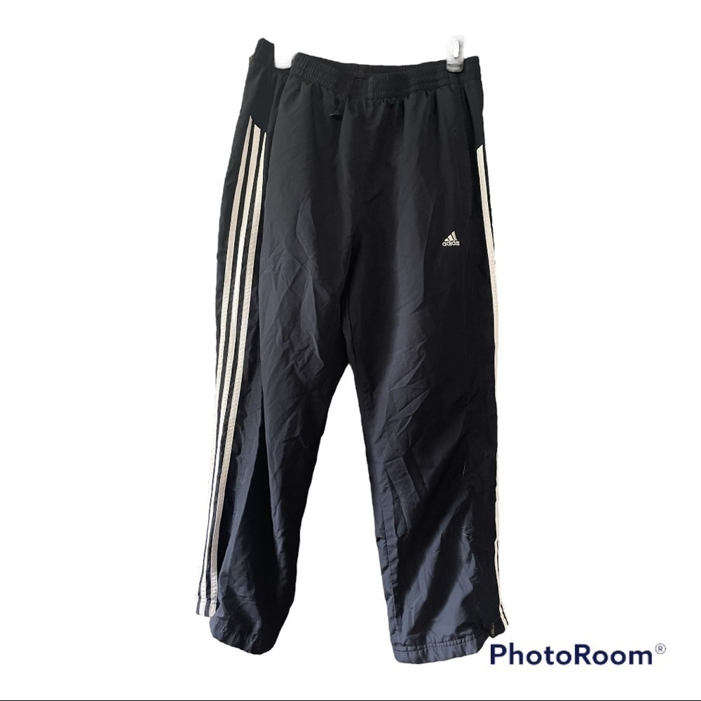 Adidas Climacontrol three strip boys size Large windbreaker pants